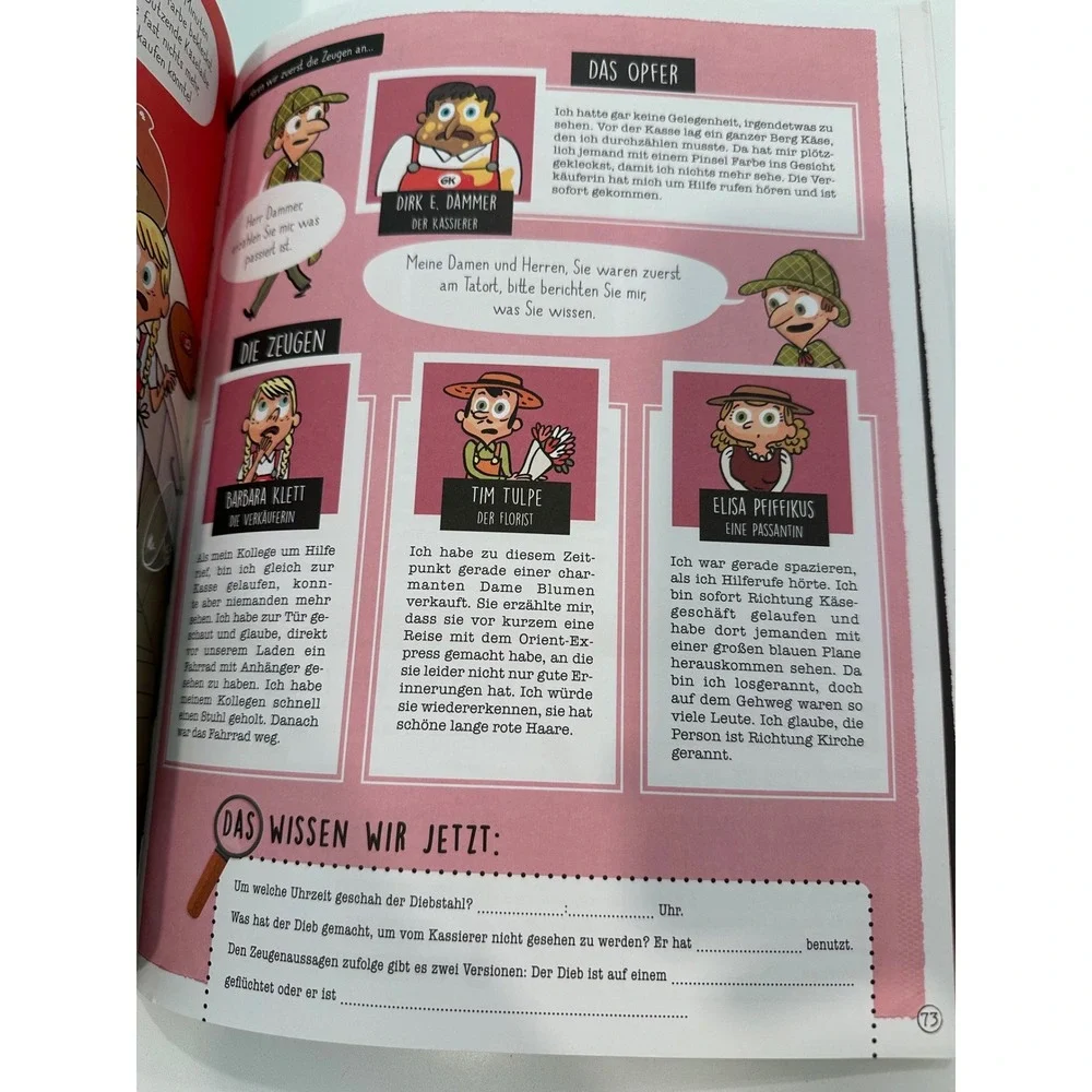 Sherlock Holmes fur Kids Finde den Tater German Childrens Mystery Activity Book